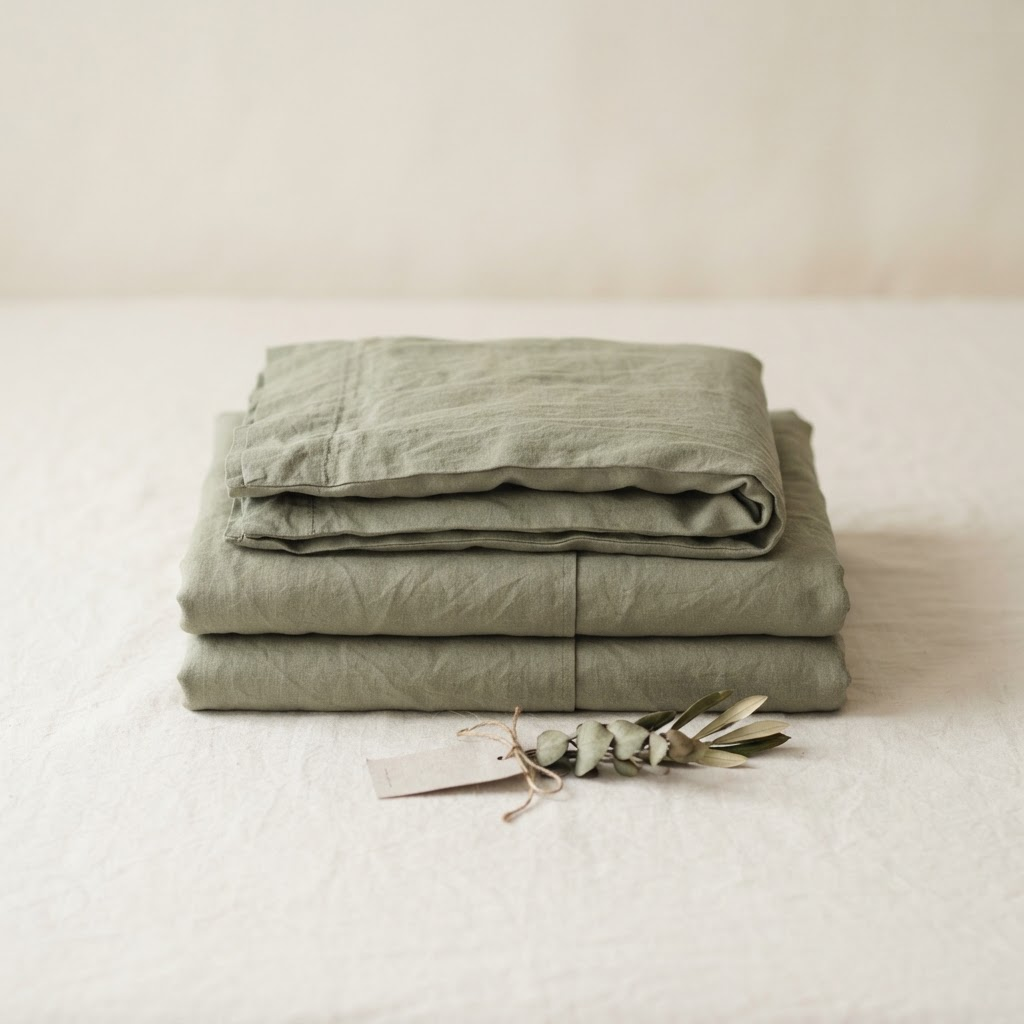 Stonewashed Linen Sheet Set